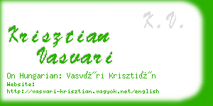 krisztian vasvari business card